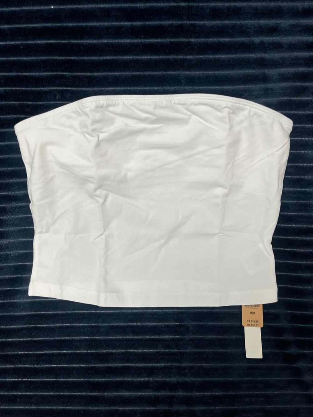 Victoria's Secret PINK White Strapless Bandeau Top